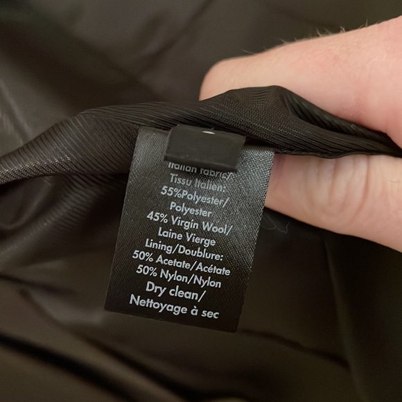 CO Collections Small Black Tailored Blazer in Garbardine - Picture 8 of 11